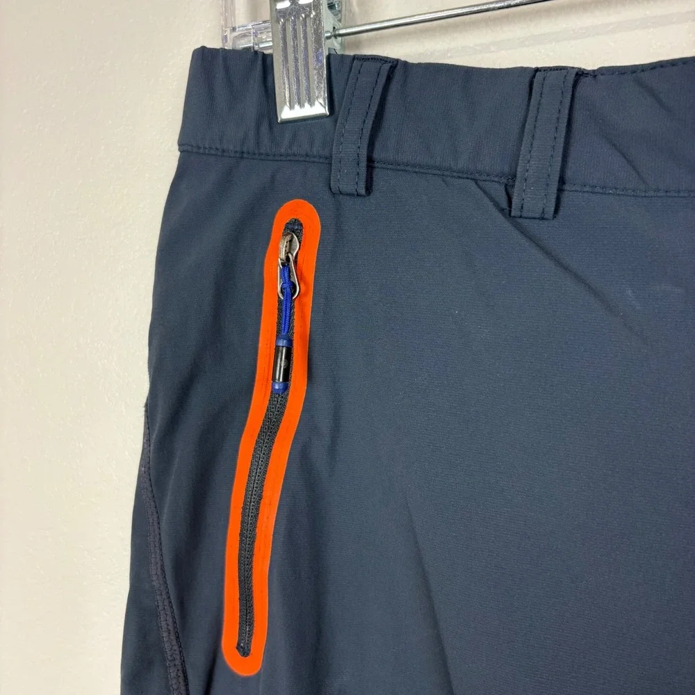 Beanpole Womens Hiking Climbing Pants Size S Gray Mixed Fabric Stretchy Gropcore